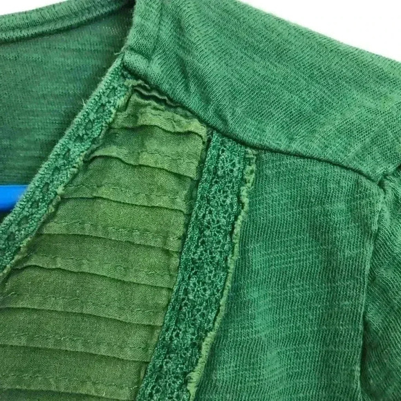 Eddie Bauer Green 3/4 Length Sleeve Shirt Small - Picture 6 of 12